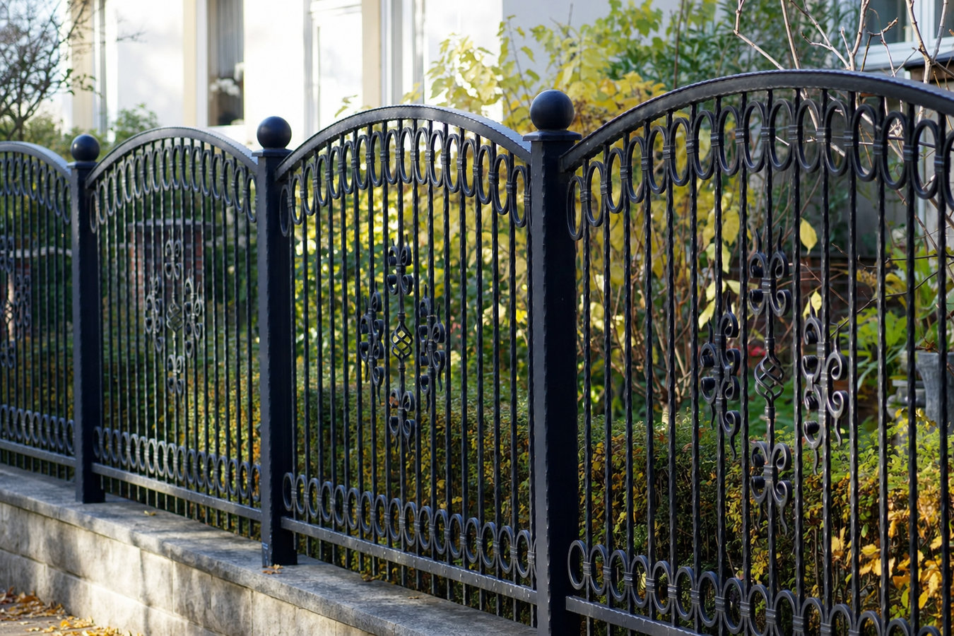 Ornamental iron fence installation in Stephenville, TX